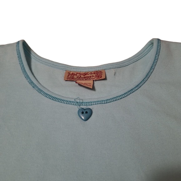 Beautees two-piece short-sleeved heart print hoodie and solid tank top set - Picture 12 of 14